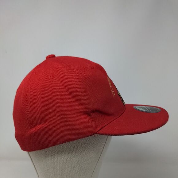 International Masons Snapback Hat Red One Size Embroidered W/Tags Jinx - Picture 4 of 9
